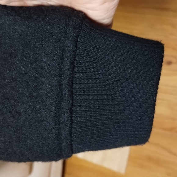 Topman wool blend black bomber jacket w pockets Sz S - Picture 5 of 17